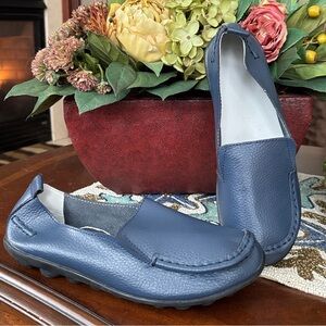 Brand New Blue Loafers Walking Driving Office Penny Flats Slip On Anti-Slip Shoe